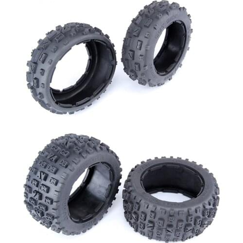Knobby Tyre Skin Set (Front Size:170x60 Rear 170x80) Fit for 1/5 HPI ROVAN ROFUN KM GTB TS BAJA 5B Rc Car Parts