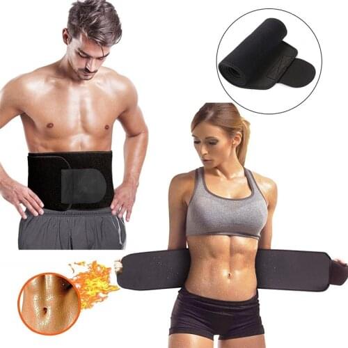 Neoprene Sauna Waist Trainer Slimming Belt Sweat Belt Shaper Fat Burn Shaperwear Adjustable Slimming Wraps Fajas Slimming Belt