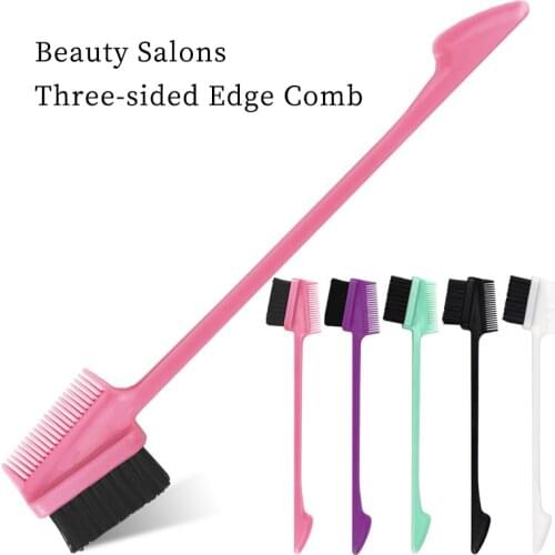 Eyebrow Care Comb Double Side Edge Control Hair Brush Professional Eyebrow Grooming Tool Beauty Makeup Brush