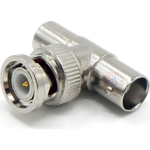 10pcs POE Splitter Plug Adapter BNC Connector Male To 2 * Female BNC Coupler POE Splitter Injector Power Supply Module A7