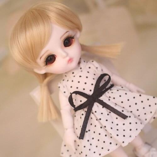 1/8 BJD Doll BJD/SD Fashion Cute Miu With Eyes For Baby Girl Gift Full Set (Doll +Clothes+Shoes +Wig ) Like Picture
