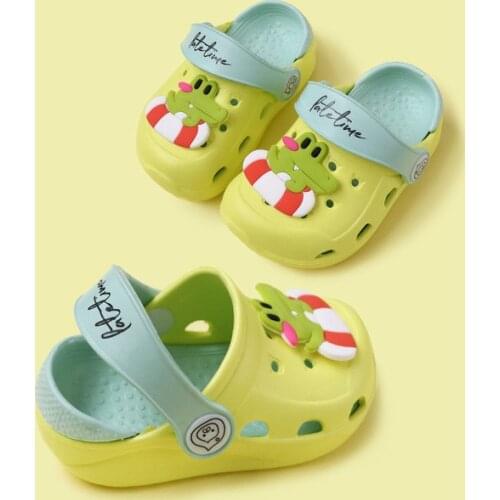 Toddler Shoes Summer Baby Kids Sandals Slippers For Girls Boys Cute Caroon Lightweight Indoor Home Children Slides Soft Sole