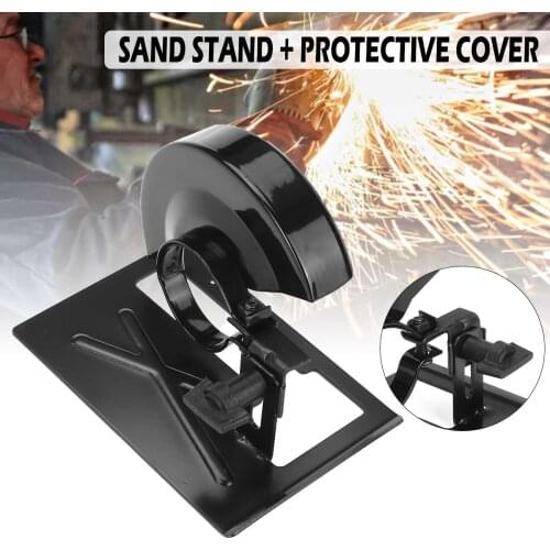 Angle Grinder Cutting Machine Lengthened Cutting Support Sand Holder + Protective Cover Woodworking Power Tools