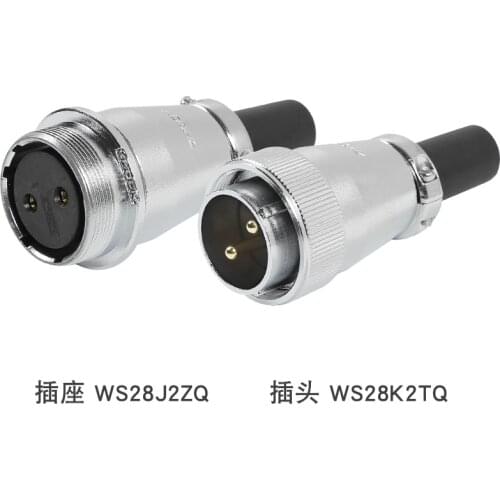 ZHQCN WS28 TQ+ZQ M28 2 3 4 7 10 12 16 17 20 24 26 Pin Waterproof Industrial Soldering Cable Connector 50A Current High Voltage