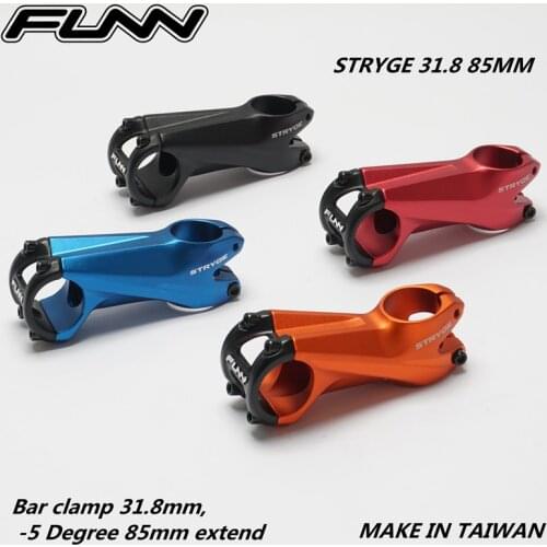 FUNN STRYGE 3D FORGED Bicycle XC Enduro All Mountain MTB Bike Stem -5 Degree Bar Clamp 31.8mm 85mm Extend 28.6 Steer Tube