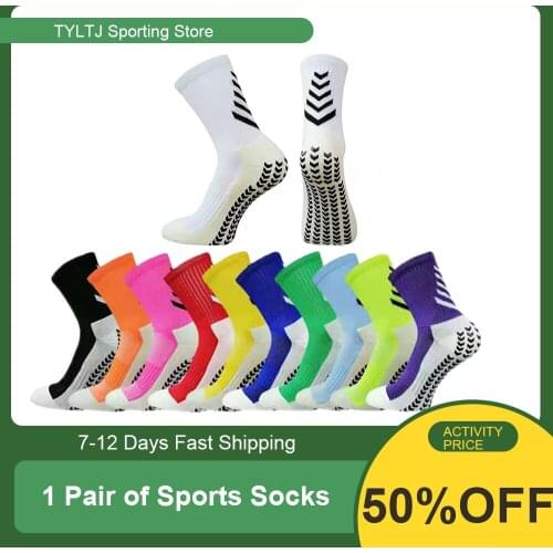High Quality Sports Socks Cycling Sock Anti Slip Soccer Socks Cotton Football Basketball Socks Breathable Outdoor Calcetines