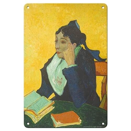 The Woman from Arles Madame Marie Julien Ginoux - from an Original Color Painting Metal Sign
