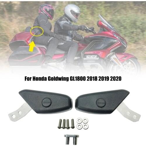 1Pair Black Motorcycle Rear Passenger Armrests fits For HONDA Gold Wing 1800 GL1800 Goldwing F6C 2018 2019 2020 Models