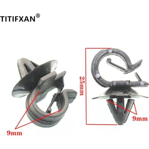 10PCS For BMW plastic fasteners for Chassis Fork Lining Pipeline Tubing Wire Clamp Fixed Clasp Clamp