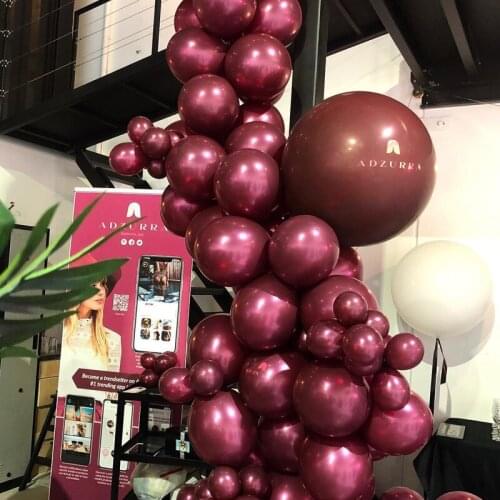 100pcs/bag 5/10/12inch Burgundy Pearl Latex Balloons Helium Wine Red Event Party Baby Bridal Shower Wedding Birthday Decor