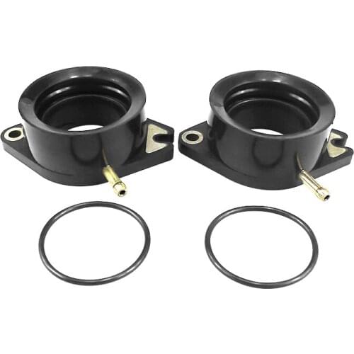 2 pcs Motorcycle Parts Carburetor Intake Manifold Pipe Interface Adapter for Yamaha XV750 Virago 750 1988 1989 1990 1991 - 1998