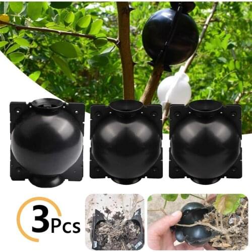 3Pcs Reusable Plant Rooting Ball Grafting Device Rooting Growing Box Breeding Case High Pressure Box Grafting for Various Plants