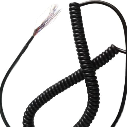 Free shipping CNC MPG Spring Spiral Coiled Cable 21 Cores Handwheel Manual Pulse Generator MPG spare parts