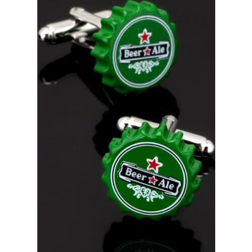 Free shipping, new fashion mens shirt cufflinks blue bottle cap cufflinks Exclusive Designer shirt gift buttons