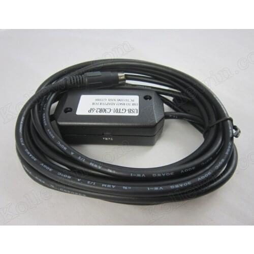 FreeShip OEM USB-GT01-C30R2-6P PLC Cable, USB Interface GT1020/1030 Programer Cable with Driver, USBGT01C30R26P, support WIN7/ 8