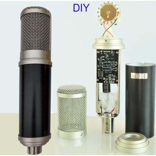 DIY low noise NT1 large diaphragm Condenser Microphone Circuit board with 34mm gold Capsulse