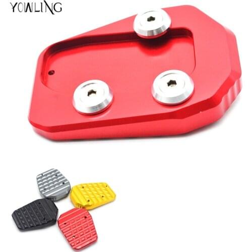 For Yamaha MT09 MT-09 MT 09 2013-2015 2013 2014 2015 CNC Moto Motorcycle Side Stand Plate Kickstand Extension Pad Enlarger