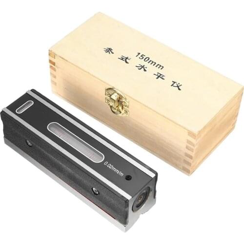 150mm Measurement Leveler High Precisio 0.02mm Level Graduation Bar Accuracy Graduated bubble Vials Horizontal Bar Level