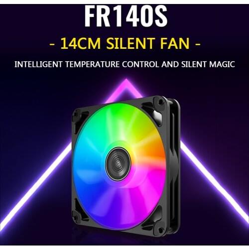 JONSBO FR140S 14cm PC Case Cooling Fan 5V 3 Pin ARGB 4 Pin PWM Quiet PC Chassis Radiator Computer Case Cooler Radiator Dropship