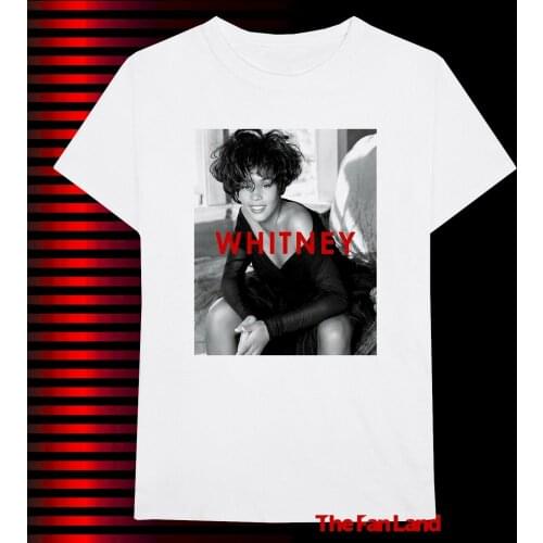New Whitney Houston Classic White Photo Vintage Mens T-Shirt 2019 Unisex Tee
