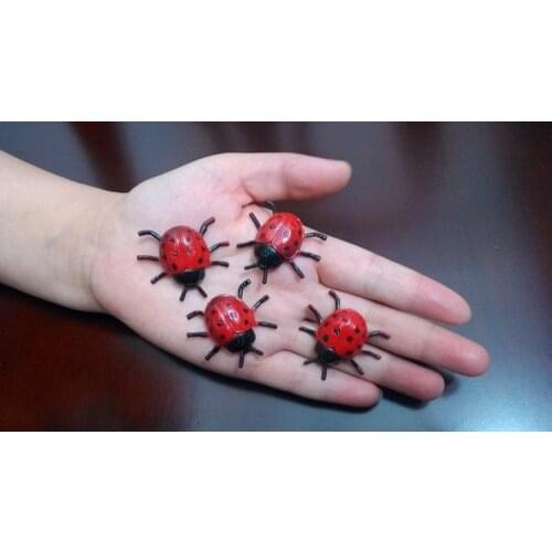 Mini PVC figure Doll simulation insects ladybug 10pcs/set