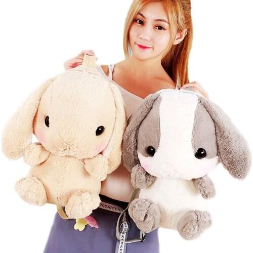 Cute Lop Eared Rabbit Doll Strawberry Ice Cream Plush Doll Polyester / Cotton Decorative,body