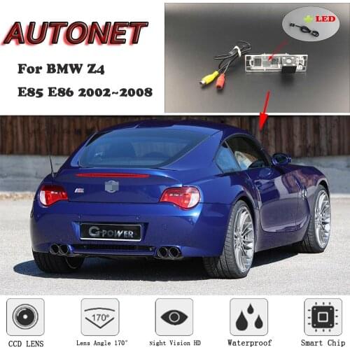 AUTONET HD Night Vision Backup Rear View camera For BMW Z4 E85 E86 2002~2008 CCD/license plate camera