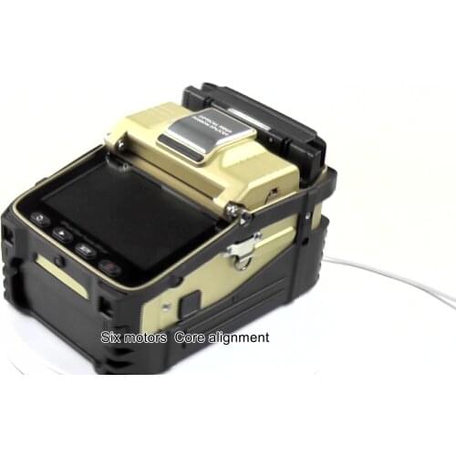 Handheld Optical Fiber Fusion Splicer Automatic Splicing Machine AI-8C 6 motors fusionadora de fibra optica