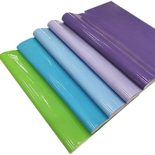 Gold/White/Silver/Blue/Tan Color PU Artificial Leather Fabric Sheet for Making Hair Bow/Clothing/Stitching