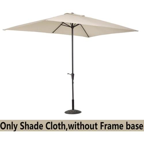 Patio Umbrella Polyester Umbrella Canopy Sun Shade Replacement Cloth Garden Outdoor Square UV-protected Rainproof Canopy Cover