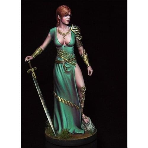 1/24 Scale 75MM MYTHOLOGIC Goddess Unpainted Miniatures Resin Model Kit Figure Free Shipping