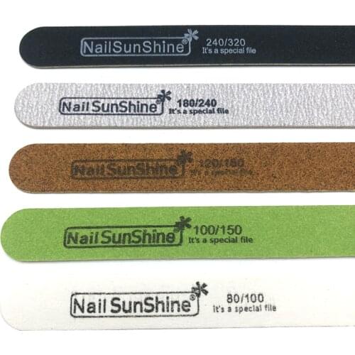 100X Nail File 150/180/240 Wooden Sanding limas Block Pedicure Manicure UV Gel Nail Polish Pro Nail Files Artificial Nail tips
