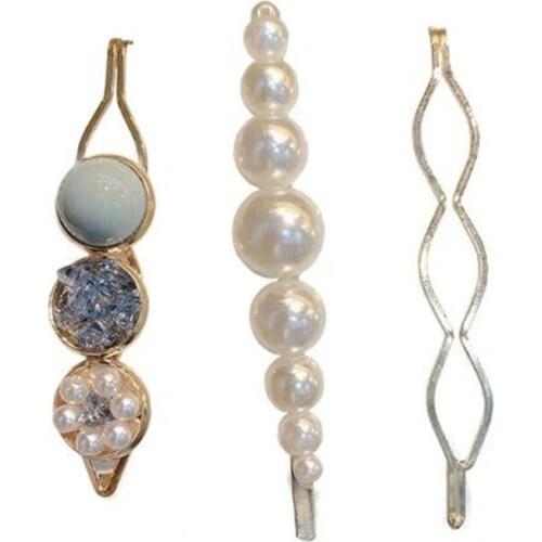 3Pcs/set One-piece Clip Cute Korean Style Hair Accessories Hairpin Temperament Side Clip Girls New Fashion Hair Clip