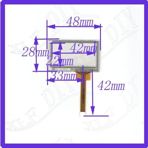 ZhiYuSun B2926 48*28mm 2.8inch 4lines compatible Touch screen sensor For industrial control Resistance screen For gps car