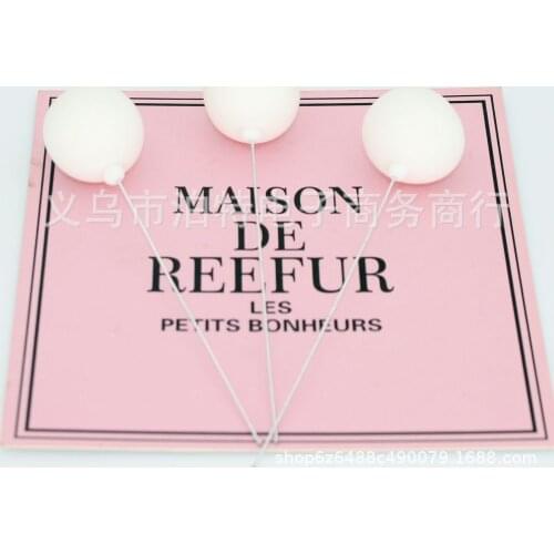 5pcs/set Colorful Clay Balloon Cake Topper Wedding Ball Cake Topper Flags Birthday Party Baby Shower Favor Dessert Decoration