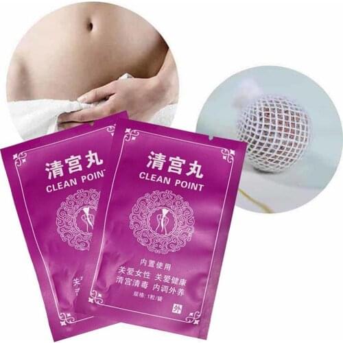 50% Hot Sale Female Herbal Qing Gong Wan Clean Tampon Balls Antitoxic Bolus Vaginal Care