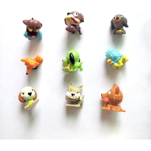 10pcs/lot original new anime trash garbege animal bite Figure Grossery Rotten Bin Monster model collection Toy for child kid