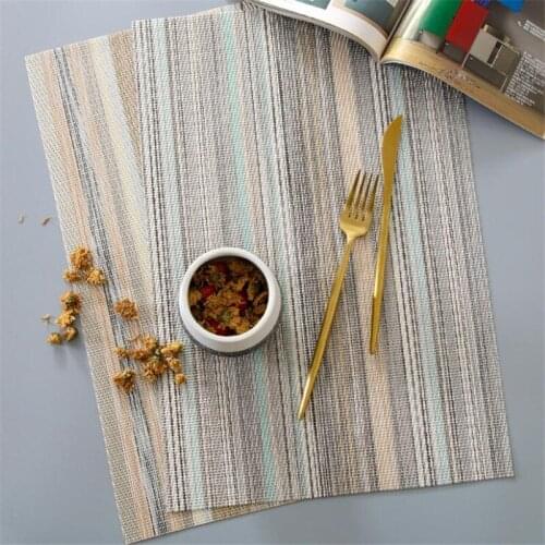 Double-sided Dining Table Mats Heat Insulation Pot Holder Coasters Coffee Drink Tea Cup Waterproof Table Placemats