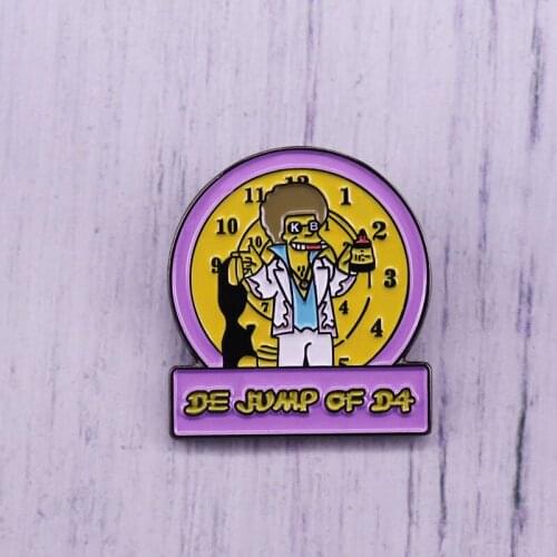 Disco Stu De Jump of D4 enamel Pin