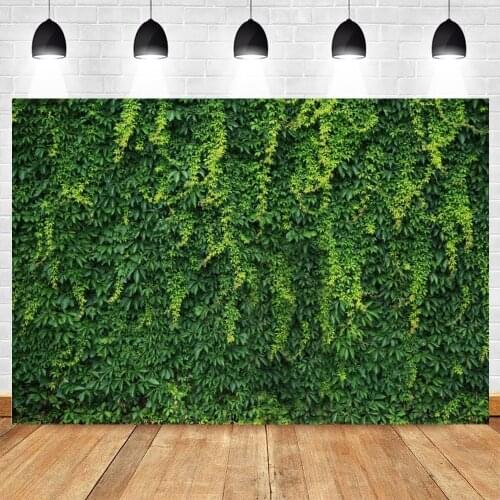 Yeele Backdrop For Photography Green Grass Plant Wall Spring Wedding Baby Birthday Room Decor Background Photophone Photo Studio
