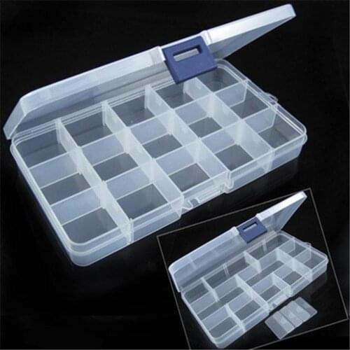 10/15 Grids Guitar Picks Box Clear Plastic Storage For Plectrum & Accessories Diy Painting Religion Mosaic Cross Stitch New Gift
