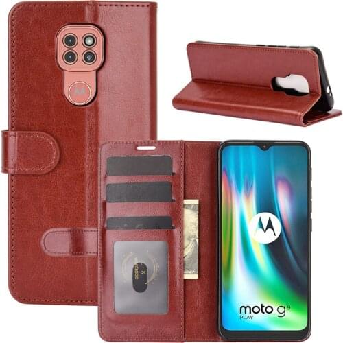 10pcs/lot crazy horse wallet leather cover phone cases TPU case For MOTO G9 G8 G E6s Fast Play One Fusion Plus E2020 power