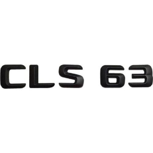 Matt Black " CLS 63 " Car Trunk Rear Letters Word Badge Emblem Letter Decal Sticker for Mercedes Benz AMG CLS Class CLS63 AMG