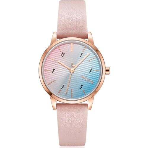 Cute Simple Elegant Womens Watch Japan Mov't Lady Hours Fine Fashion Real Leather Bracelet Girls Gift Julius Box
