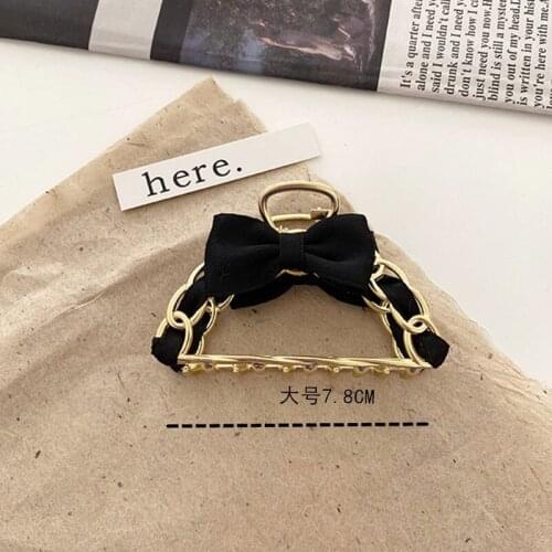Fashion Metal Plate Hairpin Large French Retro Alloy Hairpin Hair Clip for Shower Elegant Temperament Shark Clip Joy Gifts