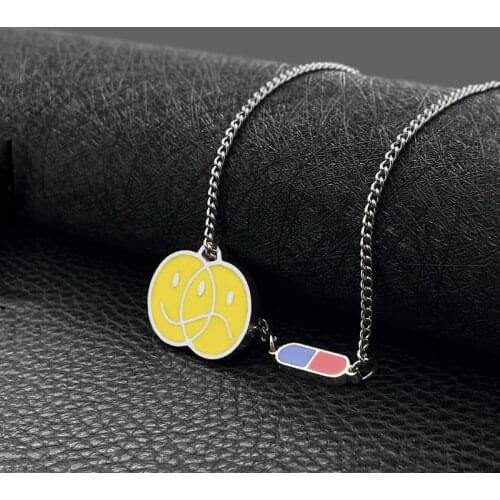 Fashion men and women hip-hop street wild necklace titanium steel pendant jewelry hot sale