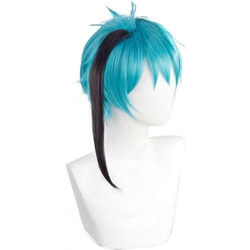 Anime Twisted Wonderland Cosplay Floyd/Jade Wig Halloween Carnival Wigs Cosplay Prop+Free Wig Cap