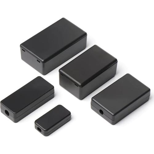 1pcs Plastic Waterproof Cover Project Electronic Instrument Case Enclosure Box Black DIY Housing Electric Supplies