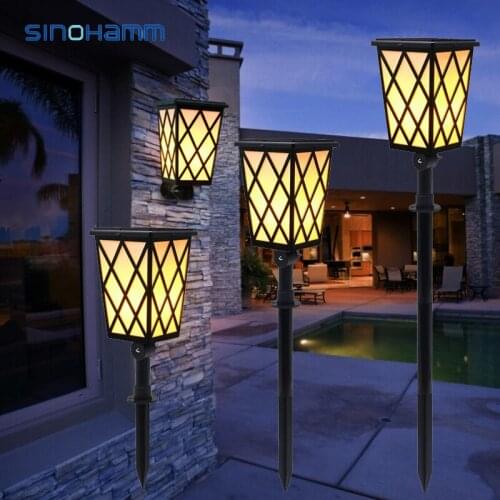 Backyard Solar Garden Light Lamp 5W 29.72inches 1200mAh Multi-function Sensor Solar Garden Paths Post Light exterior lighting