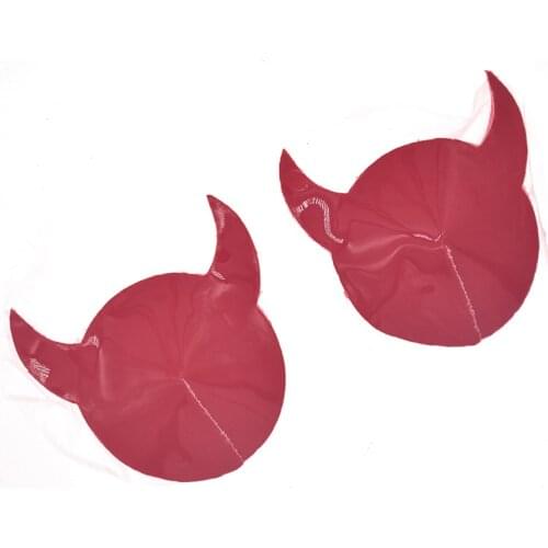Sexy Ox Horn Nipple Cover Reusable Pasties Temptation Pasties Adhesive Silicone Nipple Covers Fetish Breast Stickers